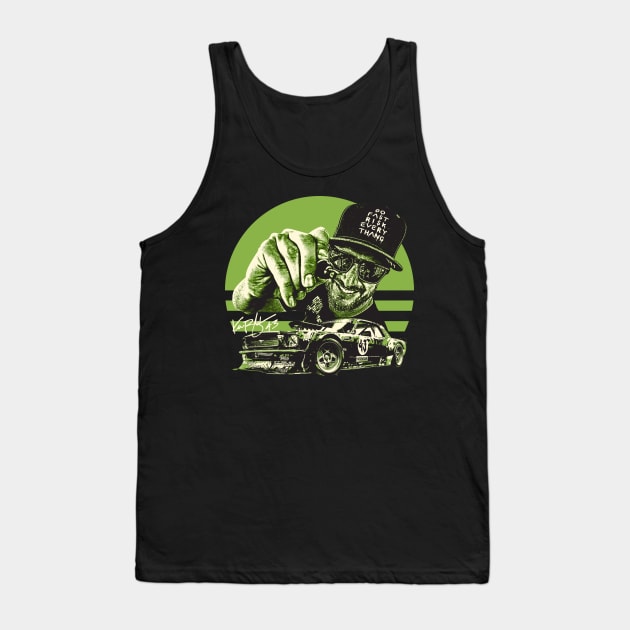 Ken Block green Tank Top by Bingung Mikir Nama Design